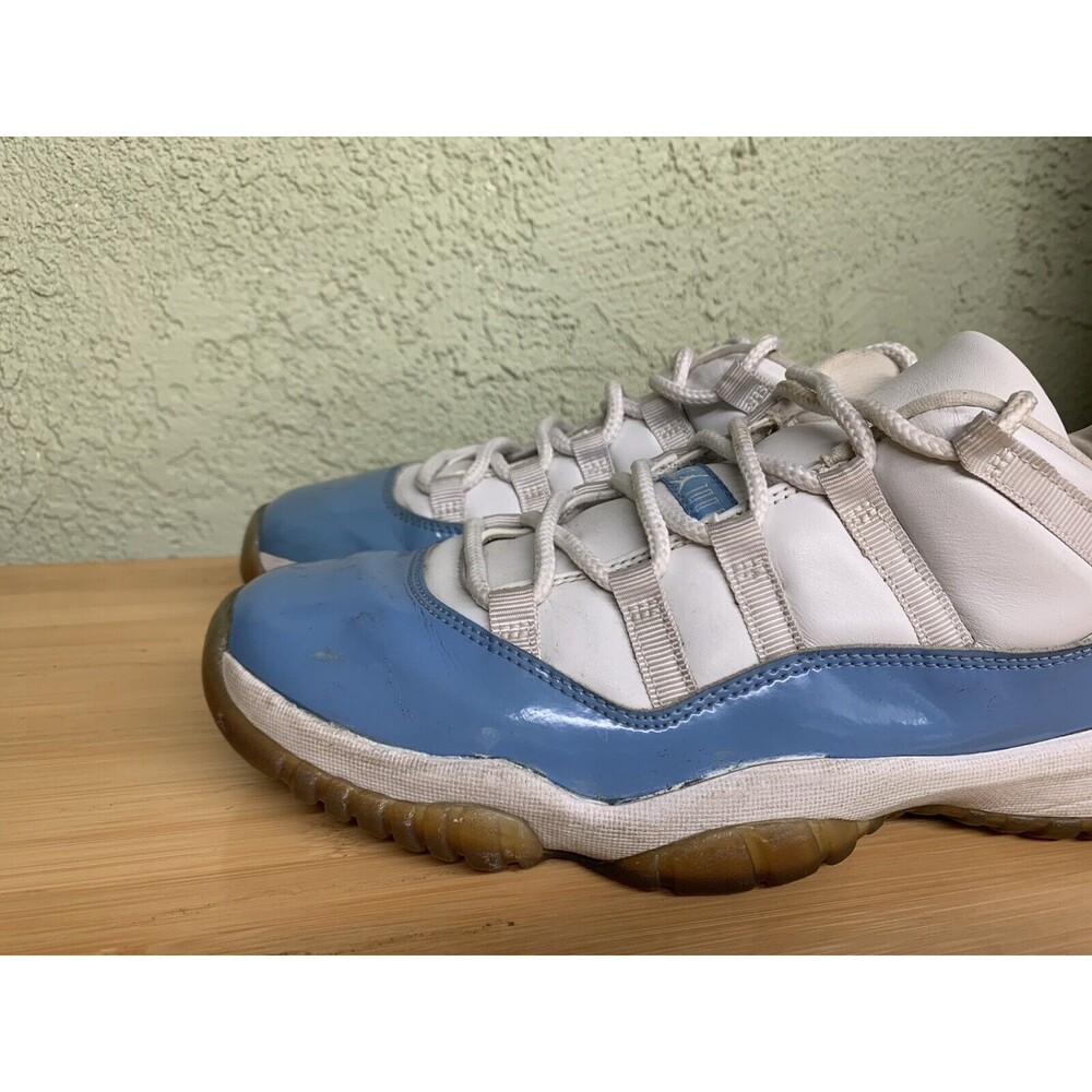 2001 Nike Air Jordan XI 11 Retro Low WHITE COLUMBIA BLUE Space Jams Sz 10.5 - Picture 5 of 8